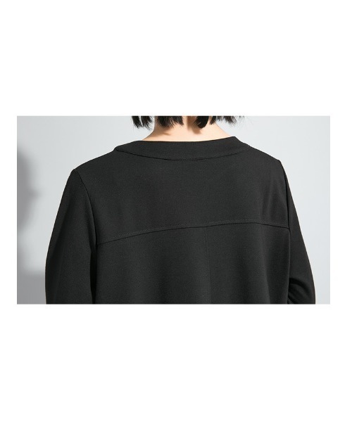 B'day(ビーデイ)の「【 B'day / ビーデー 】ロング 七分袖 チュニック トップス キーネック(Tシャツ/カットソー・レディース・ブラック・LARGE/MEDIUM)」の6枚目の写真
