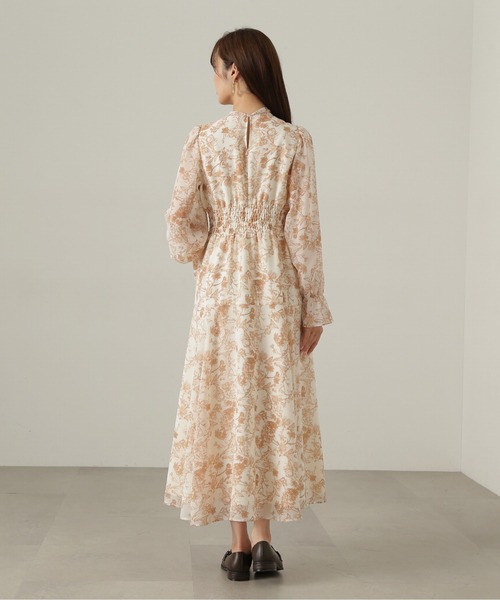 PROPORTION BODY DRESSING（プロポーションボディドレッシング）の「フラワーリボンシャーリングワンピース / 1214240506（ワンピース・レディース・ブラック/ベージュ系その他・SMALL/MEDIUM）」の20枚目の写真