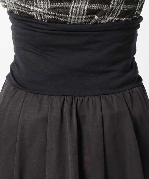 ROSE BUD(ローズバッド)の「LSK-15219 W/KNIT GATHERED SKIRT(スカート・レディース・オリーブ/ネイビー・ONE SIZE)」の7枚目の写真