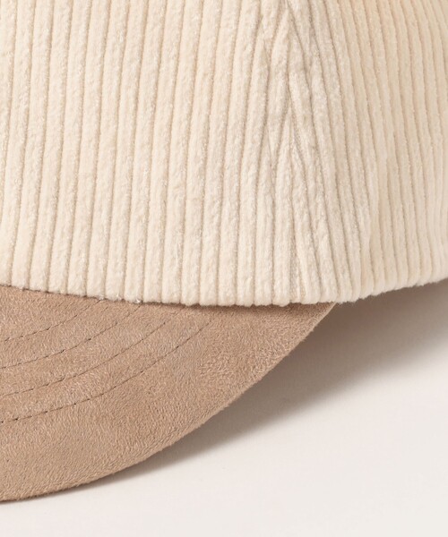 BEAMS mini（ビームスミニ）の「コーデュロイ クマ キャップ 2024FW（キャップ・キッズ・ブラウン/オフホワイト/ピンク・ONE SIZE）」の8枚目の写真