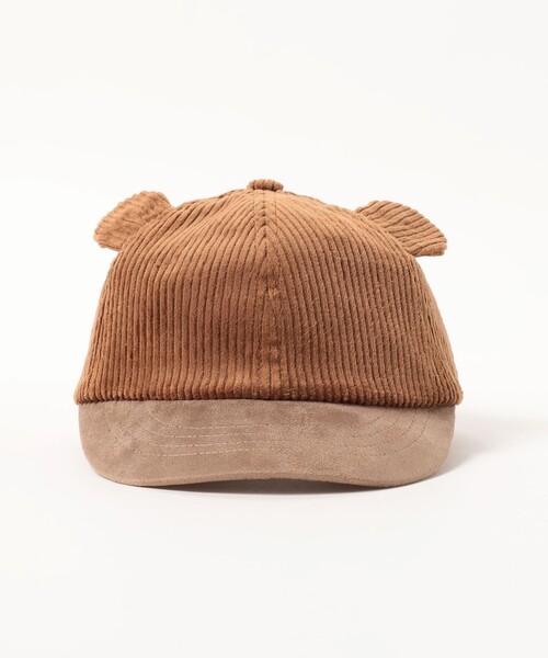 BEAMS mini（ビームスミニ）の「コーデュロイ クマ キャップ 2024FW（キャップ・キッズ・ブラウン/オフホワイト/ピンク・ONE SIZE）」の10枚目の写真