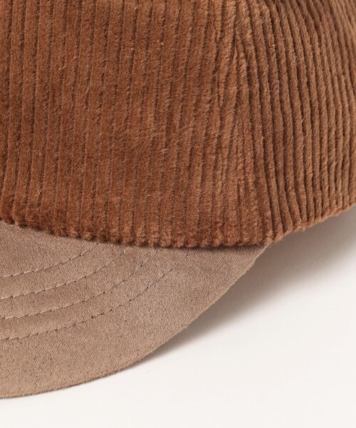 BEAMS mini（ビームスミニ）の「コーデュロイ クマ キャップ 2024FW（キャップ・キッズ・ブラウン/オフホワイト/ピンク・ONE SIZE）」の12枚目の写真