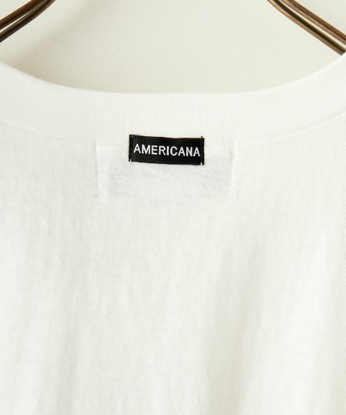 AMERICANA（アメリカーナ）の「[Americana/アメリカーナ] ラグランスリーブ カレッジプリントTシャツ（Tシャツ/カットソー・レディース・グレー/オートミール/ホワイト・ONE SIZE）」の17枚目の写真