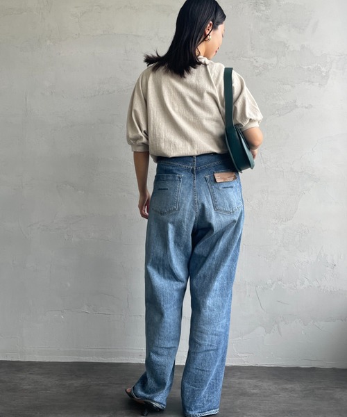 AMERICANA（アメリカーナ）の「[Americana/アメリカーナ] ラグランスリーブ カレッジプリントTシャツ（Tシャツ/カットソー・レディース・グレー/オートミール/ホワイト・ONE SIZE）」の5枚目の写真