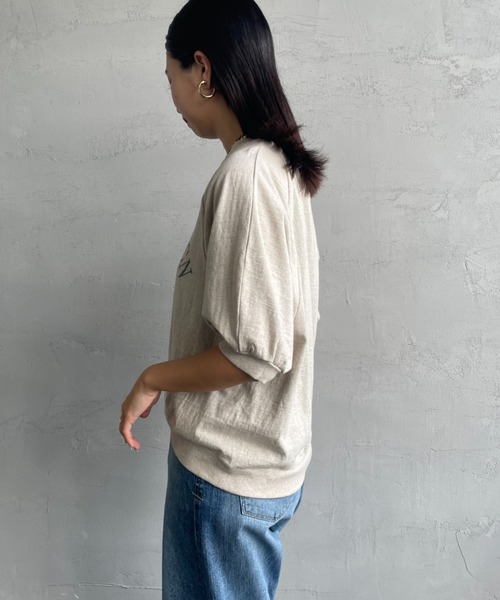 AMERICANA（アメリカーナ）の「[Americana/アメリカーナ] ラグランスリーブ カレッジプリントTシャツ（Tシャツ/カットソー・レディース・グレー/オートミール/ホワイト・ONE SIZE）」の7枚目の写真