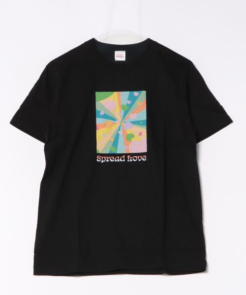 ARCHIVER(アーカイバ)の「【8】【it】【Spread Love】オリジナルプリント S/S T(Tシャツ/カットソー・レディース・ホワイト/ブラック・LARGE/MEDIUM/SMALL)」の1枚目の写真