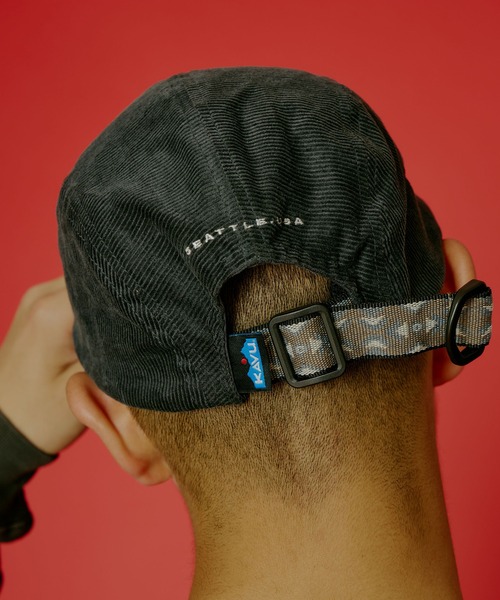KAVU(カブー)の「KAVU/カブー Cord Pro Strap Cap/コードプロストラップキャップ(キャップ・メンズ・マスタード/ダークグリーン/チャコールグレー/ブラック/ダークブラウン/ネイビー・FREE)」の13枚目の写真
