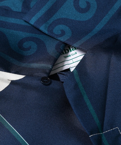 Casablanca（カサブランカ）の「SILK TWILL Long Sleeve Cuban Collar