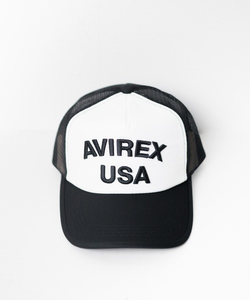 AVIREX（アヴィレックス）の「【AVIREX】LOGO MESH CAP（キャップ・メンズ・グレー系カモフラージュ/ホワイト/ブラック/ネイビー/オリーブ・FREE）」の12枚目の写真