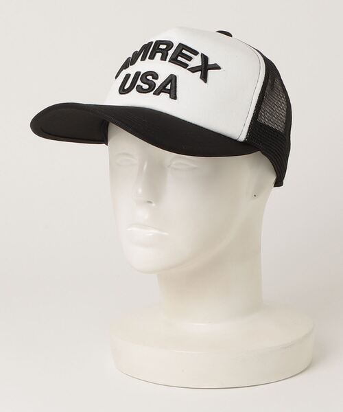 AVIREX（アヴィレックス）の「【AVIREX】LOGO MESH CAP（キャップ・メンズ・グレー系カモフラージュ/ホワイト/ブラック/ネイビー/オリーブ・FREE）」の17枚目の写真
