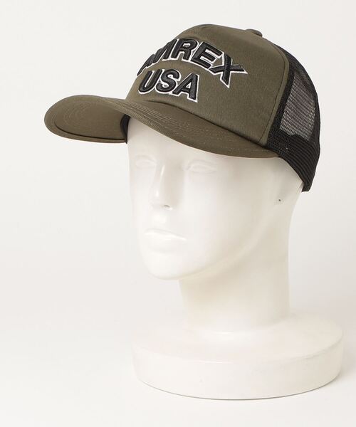 AVIREX（アヴィレックス）の「【AVIREX】LOGO MESH CAP（キャップ・メンズ・グレー系カモフラージュ/ホワイト/ブラック/ネイビー/オリーブ・FREE）」の15枚目の写真