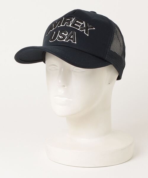 AVIREX（アヴィレックス）の「【AVIREX】LOGO MESH CAP（キャップ・メンズ・グレー系カモフラージュ/ホワイト/ブラック/ネイビー/オリーブ・FREE）」の14枚目の写真