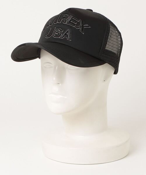 AVIREX（アヴィレックス）の「【AVIREX】LOGO MESH CAP（キャップ・メンズ・グレー系カモフラージュ/ホワイト/ブラック/ネイビー/オリーブ・FREE）」の13枚目の写真
