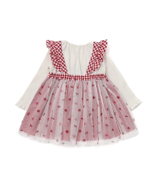 coeur a coeur(クーラクール)の「coeur a coeur ドッキングワンピース(ワンピース・キッズ・レッド/ピンク・110cm/100cm/90cm/80cm)」の6枚目の写真