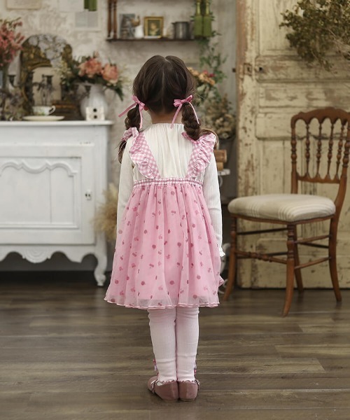 coeur a coeur(クーラクール)の「coeur a coeur ドッキングワンピース(ワンピース・キッズ・レッド/ピンク・110cm/100cm/90cm/80cm)」の10枚目の写真