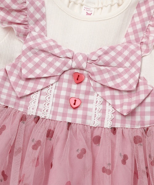 coeur a coeur(クーラクール)の「coeur a coeur ドッキングワンピース(ワンピース・キッズ・レッド/ピンク・110cm/100cm/90cm/80cm)」の17枚目の写真