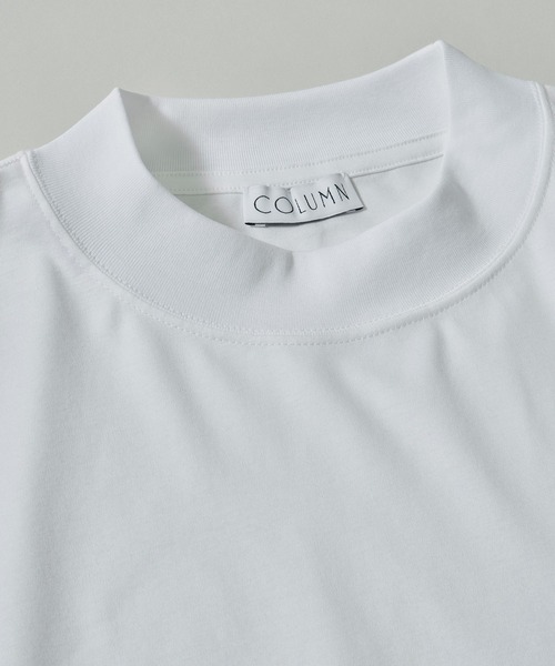 COLUMN（コラム）の「COLUMN / ベーシック モックネックカットソー（Tシャツ/カットソー・メンズ・ブラック/ホワイト/パープル/ネイビー・SMALL/MEDIUM/LARGE/X-LARGE）」の16枚目の写真