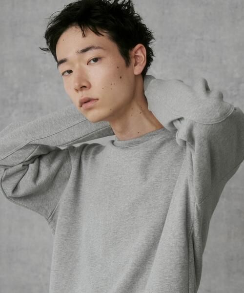 THE STANDARD（ザスタンダード）の「■■■WEGO/エルボーパッチクルーネックプルオーバー■■■（スウェット・メンズ・ブラック/杢グレー・MEDIUM/LARGE）」の3枚目の写真