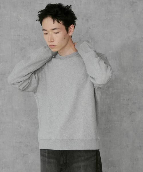 THE STANDARD（ザスタンダード）の「■■■WEGO/エルボーパッチクルーネックプルオーバー■■■（スウェット・メンズ・ブラック/杢グレー・MEDIUM/LARGE）」の6枚目の写真