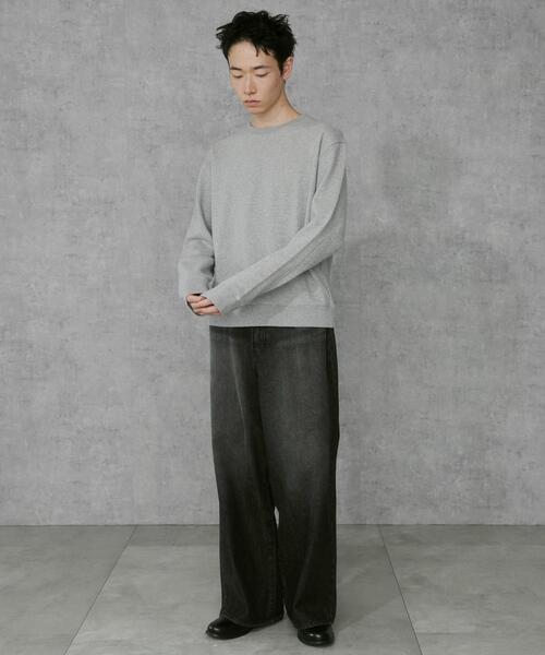 THE STANDARD（ザスタンダード）の「■■■WEGO/エルボーパッチクルーネックプルオーバー■■■（スウェット・メンズ・ブラック/杢グレー・MEDIUM/LARGE）」の11枚目の写真