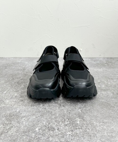 fredy emue（フレディエミュ）の「スニーカーソールメリージェーン（スニーカー・レディース・キナリ/ブラック・S/M/L）」の10枚目の写真