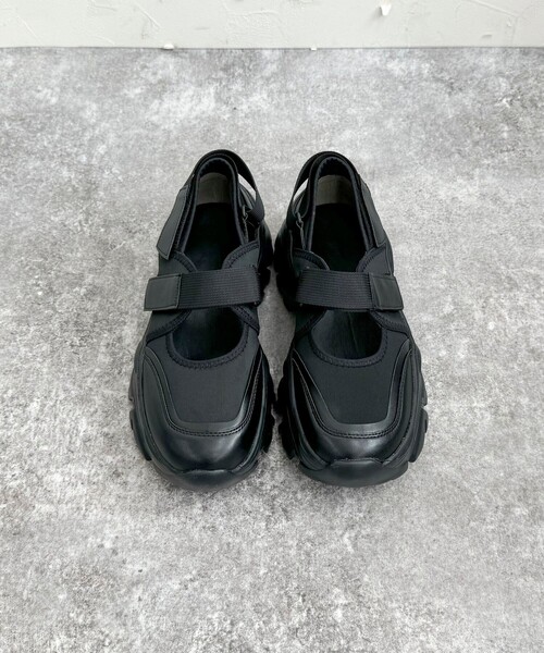 fredy emue（フレディエミュ）の「スニーカーソールメリージェーン（スニーカー・レディース・キナリ/ブラック・S/M/L）」の11枚目の写真