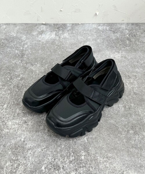 fredy emue（フレディエミュ）の「スニーカーソールメリージェーン（スニーカー・レディース・キナリ/ブラック・S/M/L）」の20枚目の写真