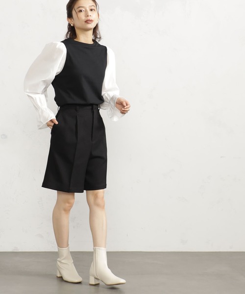 FOUND GOOD（ファウンドグッド）の「ウールライクショーツ（その他パンツ・レディース・ブラウン系/ブラック/ブラウン系8・L/S/M）」の7枚目の写真