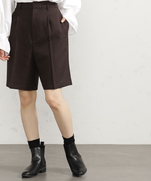 FOUND GOOD（ファウンドグッド）の「ウールライクショーツ（その他パンツ・レディース・ブラウン系/ブラック/ブラウン系8・L/S/M）」の12枚目の写真