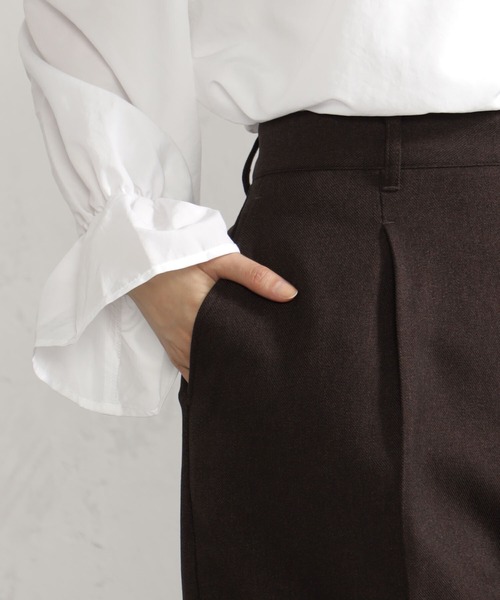 FOUND GOOD（ファウンドグッド）の「ウールライクショーツ（その他パンツ・レディース・ブラウン系/ブラック/ブラウン系8・L/S/M）」の14枚目の写真