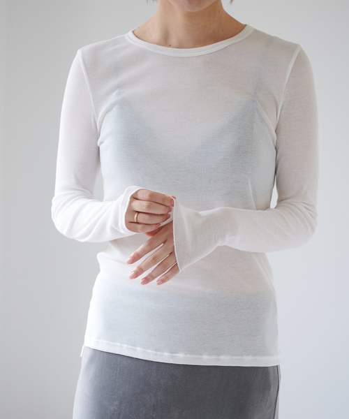 EMILY WEEK（エミリーウィーク）の「《WEB限定追加》パウダリーコットンプルオーバー（ベージュ）（Tシャツ/カットソー・レディース・サックスブルー/ホワイト/ベージュ・FREE）」の17枚目の写真