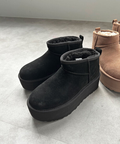 UGG（アグ）の「UGG/アグ ULTRA MINI PLATFORM 1135092-BLK/CHE（その他シューズ・レディース・ブラック/キャメル・25cm/24cm/23cm）」の7枚目の写真