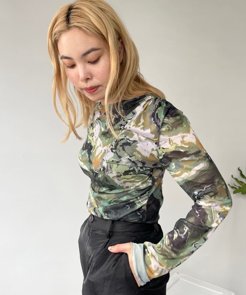 SANSeLF（サンセルフ）の「長袖ニット（ニット/セーター・レディース・オレンジ・FREE）」の6枚目の写真