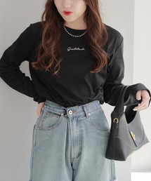 ラメ刺繍ロンＴ