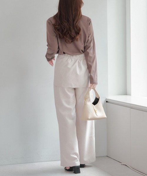 Another Branch olive des olive（アナザーブランチオリーブデオリーブ）の「ラメ刺繍ロンＴ（Tシャツ/カットソー・レディース・ベージュ/グリーン/ブラウン/ボルドー/オフホワイト/チャコールグレー/ブラック・FREE）」の22枚目の写真