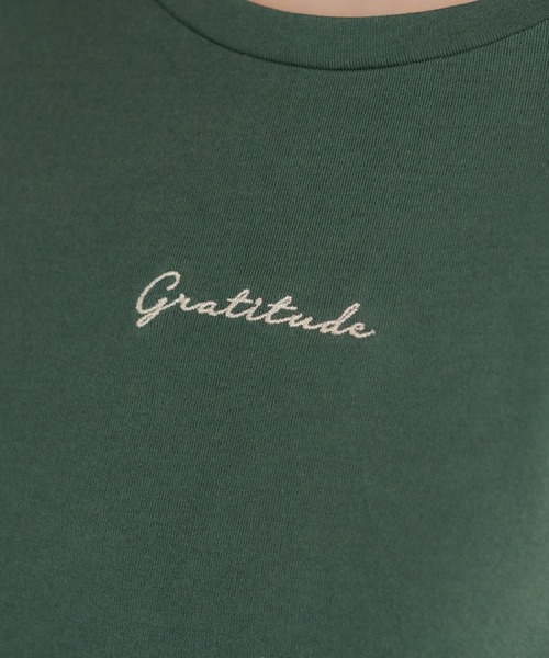 Another Branch olive des olive（アナザーブランチオリーブデオリーブ）の「ラメ刺繍ロンＴ（Tシャツ/カットソー・レディース・ベージュ/グリーン/ブラウン/ボルドー/オフホワイト/チャコールグレー/ブラック・FREE）」の9枚目の写真