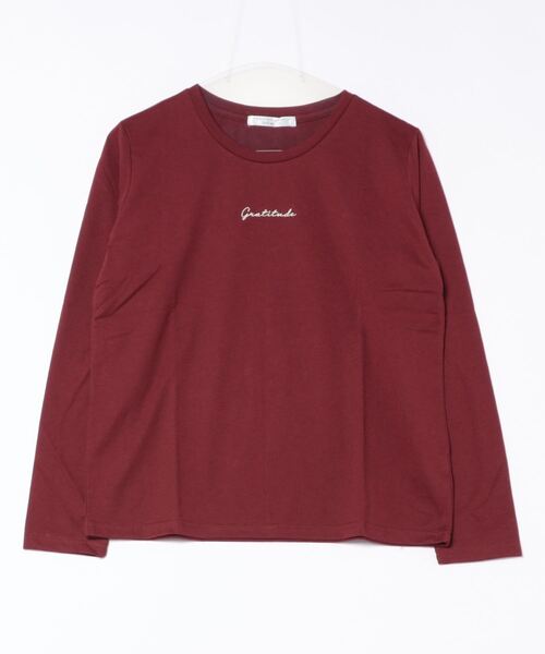 Another Branch olive des olive（アナザーブランチオリーブデオリーブ）の「ラメ刺繍ロンＴ（Tシャツ/カットソー・レディース・ベージュ/グリーン/ブラウン/ボルドー/オフホワイト/チャコールグレー/ブラック・FREE）」の16枚目の写真