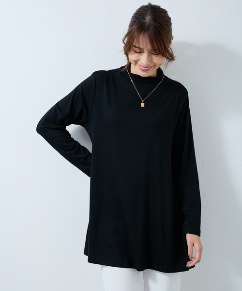Jayro（ジャイロ）の「ボトルネックカットソープルオーバー（Tシャツ/カットソー・レディース・ホワイト系その他/グリーン/ピンク/パープル/マスタード/チャコールグレー/ブルー/ブラック・FREE）」の10枚目の写真