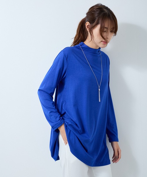 Jayro（ジャイロ）の「ボトルネックカットソープルオーバー（Tシャツ/カットソー・レディース・ホワイト系その他/グリーン/ピンク/パープル/マスタード/チャコールグレー/ブルー/ブラック・FREE）」の15枚目の写真