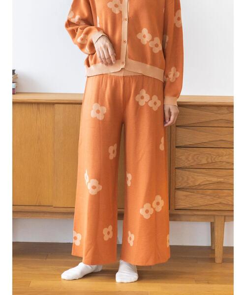 【セール】デイジー柄ジャカードニットパンツ(その他パンツ)|Et grenier by Samansa Mos2(エグルニエバイサマンサモスモス) 【セール】デイジー柄ジャカードニットパンツ(その他パンツ)|Et grenier by Samansa Mos2(エグルニエバイサマンサモスモス)