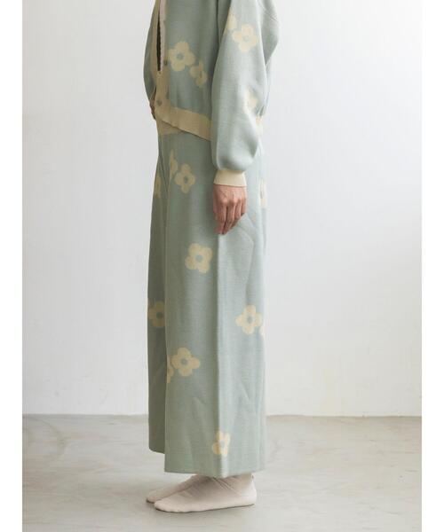 【セール】デイジー柄ジャカードニットパンツ(その他パンツ)|Et grenier by Samansa Mos2(エグルニエバイサマンサモスモス) 【セール】デイジー柄ジャカードニットパンツ(その他パンツ)|Et grenier by Samansa Mos2(エグルニエバイサマンサモスモス)