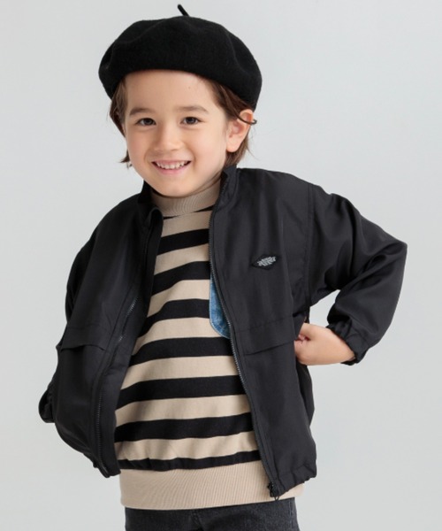 BRANSHES（ブランシェス）の「【撥水加工】ウィンドブレーカー（その他アウター・キッズ・ベージュ/ブラック・90/130/100/120/110/140/150/80）」の2枚目の写真