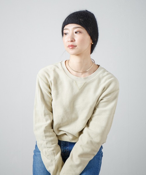 RACAL(ラカル)の「Ripped Mohair Wool Layered Knit Beanie / ダメージ加工モヘアレイヤーニットビーニー(ニットキャップ/ビーニー・レディース・アイボリー/ブラック/グレー/ライトパープル・FREE)」の14枚目の写真