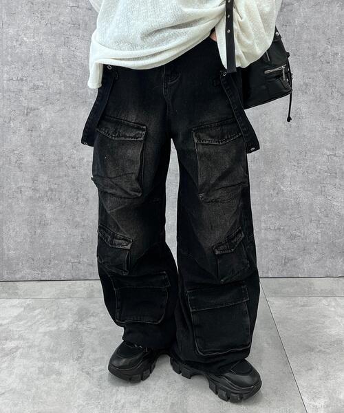 Figments（フィグメンツ）の「サス付きマルチポケットワイドパンツ（その他パンツ・レディース・スミクロ・SMALL/MEDIUM）」の19枚目の写真