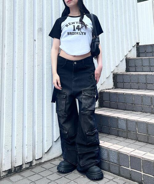 Figments（フィグメンツ）の「サス付きマルチポケットワイドパンツ（その他パンツ・レディース・スミクロ・SMALL/MEDIUM）」の18枚目の写真