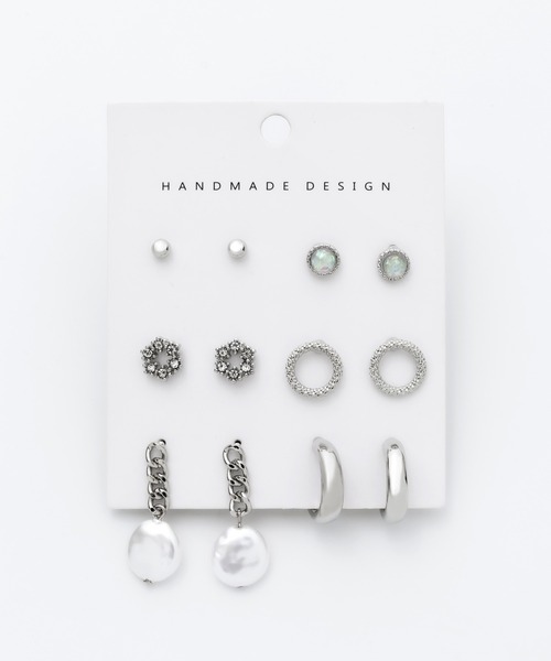 ciite'(シーテ)の「ピアス 6セット / pierce 6 set(ピアス(両耳用)・レディース・シルバー/ゴールド・FREE)」の2枚目の写真