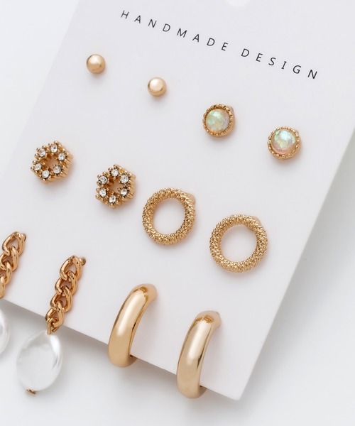 ciite'(シーテ)の「ピアス 6セット / pierce 6 set(ピアス(両耳用)・レディース・シルバー/ゴールド・FREE)」の5枚目の写真