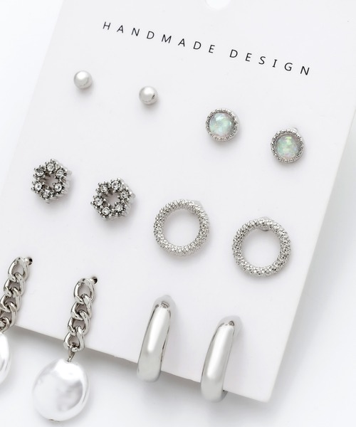 ciite'(シーテ)の「ピアス 6セット / pierce 6 set(ピアス(両耳用)・レディース・シルバー/ゴールド・FREE)」の8枚目の写真