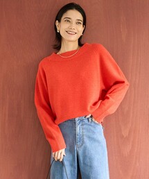 カシミヤブレンド オフネックニット