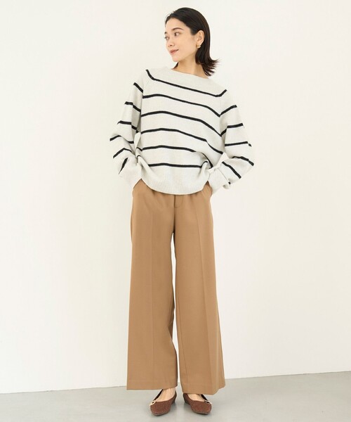 UNFILO(アンフィーロ)の「カシミヤブレンド オフネックニット(ニット/セーター・レディース・アイボリー系/ネイビー系/ライトグレー系1/ライトグレー系/ベージュ系/オレンジ系/スカイブルー系/ブラック系1・SMALL/MEDIUM)」の21枚目の写真